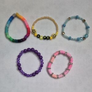 5in Colorful Kids Bracelet Set